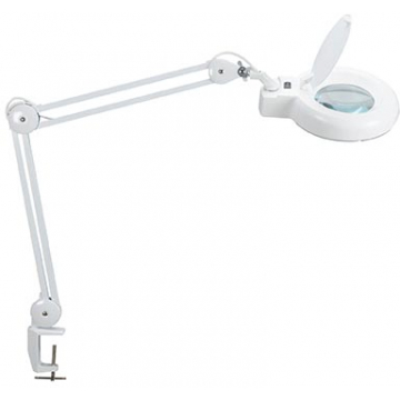 Maul loeplamp MAULviso, LED-licht, met tafelklem, wit