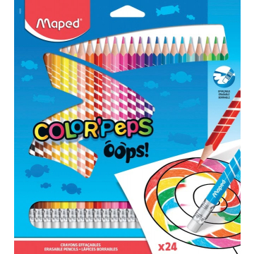 Maped kleurpotlood Color'Peps Oops, 24 potloden in een kartonnen etui