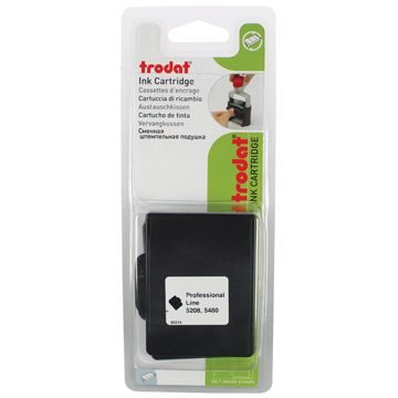 Trodat vervangkussen zwart, voor stempel 4208/5208, blister met 2 stuks