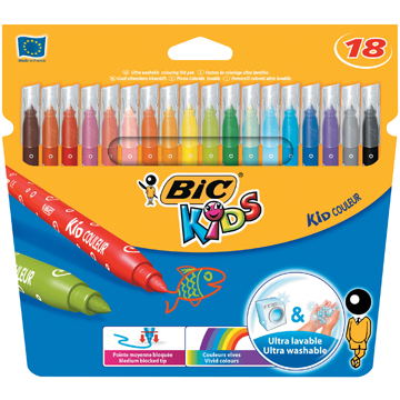 Bic viltstift Kid Couleur 18 stiften