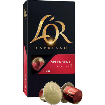 Douwe Egberts capsules voor espressomachines L'Or, Splendente, pak van 10 capsules