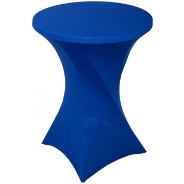 Hoes voor statafel, diameter 80 cm, blauw