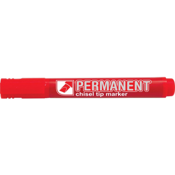 Crown permanent marker, schuine punt, schrijfbreedte 1 - 3 mm, rood