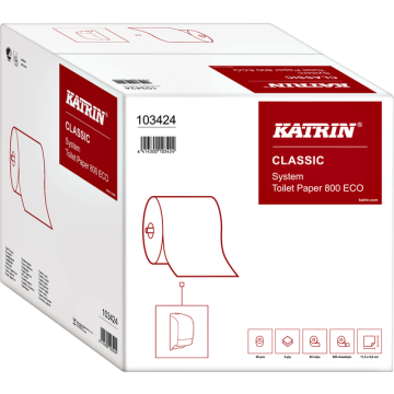 Toiletpapier Katrin systeemrol 2-laags 92m wit 103424