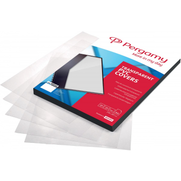 Pergamy omslagen uit transparante PVC ft A4, 150 micron, pak van 100 stuks