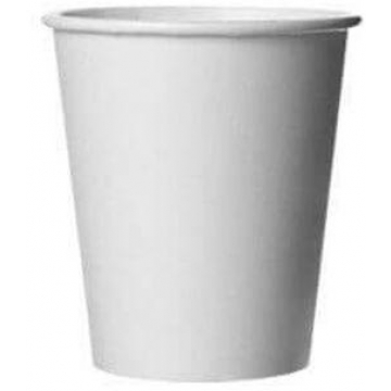 Drinkbeker uit karton, 180 ml, 100 stuks, wit