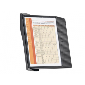 Wandstandaard Durable 5854 Sherpa Style met 10-tassen zwart