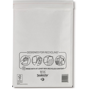 Mail Lite luchtkussenenvelop, ft 220 x 330 mm, wit, doos van 50 stuks