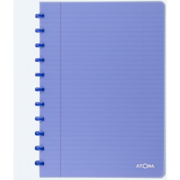 Atoma Seyes schrift, ft A4, 144 bladzijden, PP, gelijnd, geassorteerde kleuren