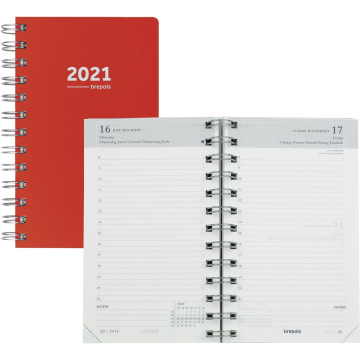 Brepols agenda Breform Polyprop 6-talig, rood