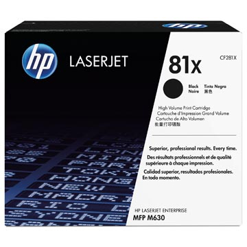 HP toner 81X zwart, 25000 pagina's - OEM: CF281X