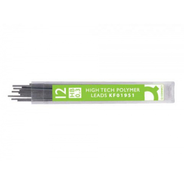 Q-Connect potloodstiften 0,3 mm HB etui van 12 stuks