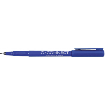 Q-Connect fineliner, 0,4 mm, blauw