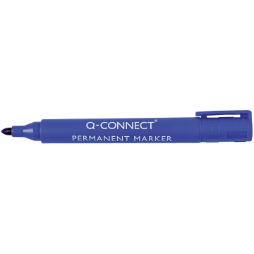 Q-Connect permanente marker, ronde punt, blauw