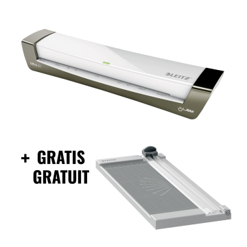 ACTIE LEITZ: 1 x lamineermachine ft A3 (ref. 7253084) + GRATIS 1 x rolsnijmachine, ft A4 (ref. 9025000)