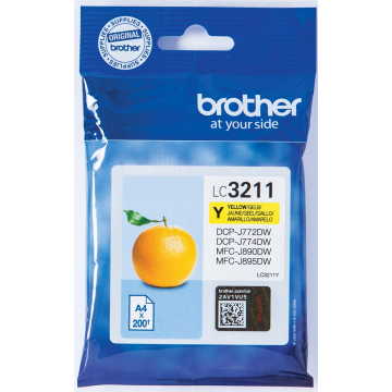 Brother inktcartridge geel, 400 pagina's - OEM: LC-3211Y