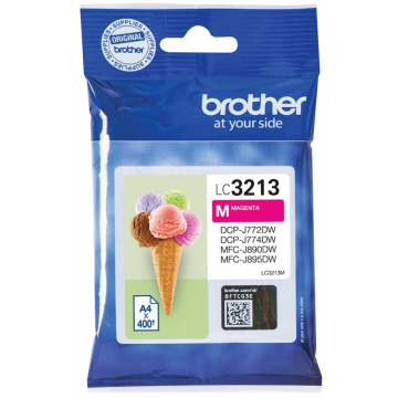 Brother inktcartridge magenta, 400 pagina's - OEM: LC-3213M