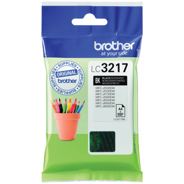 Brother inktcartridge zwart, 550 pagina's - OEM: LC-3217BK
