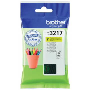 Brother inktcartridge geel, 550 pagina's - OEM: LC-3217Y