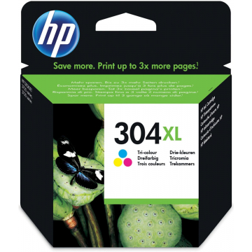 HP inktcartridge 304XL 3 kleuren, pagina's - OEM: N9K07AE