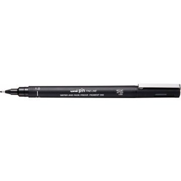 Uni-ball fineliner Pin, zwart, 1,0 mm