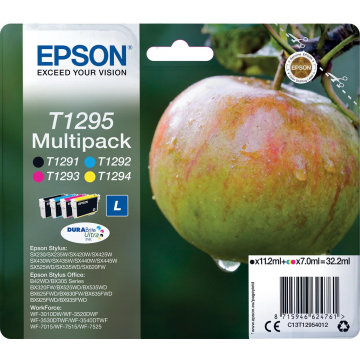 Epson inktcartridge T1295, 4 kleuren, 425 pagina's - OEM: C13T12954012
