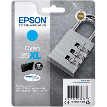 Epson inktcartridge 35 XL cyaan, pagina's - OEM: C13T35924010