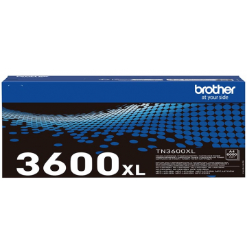 Brother toner, 6.000 pagina's, OEM TN-3600XL, zwart