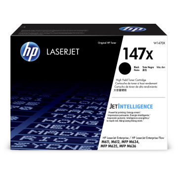 HP toner 147X, 25.200 pagina's, OEM W1470X, zwart