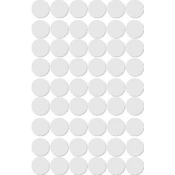 Apli ronde etiketten in etui diameter 13 mm, wit, 210 stuks, 35 per blad (2661)