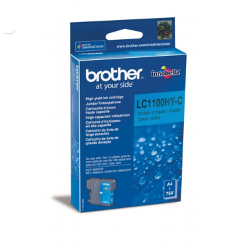 Brother Inktcartridge cyaan High-Capacity - 750 pagina's - LC1100HYC