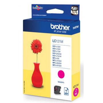 Brother Inktcartridge magenta - 300 pagina's - LC121M