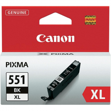 Canon Inktcartridge zwart CLI551BKXL - 5530 pagina's - 6443B001