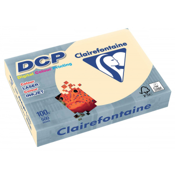 Clairefontaine DCP presentatiepapier A4, 100 g, ivoor, pak van 500 vel