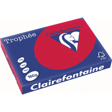Clairefontaine Trophée Intens A3 kersenrood, 160 g, 250 vel