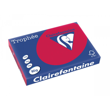Clairefontaine Trophée Intens A3 kersenrood, 80 g, 500 vel