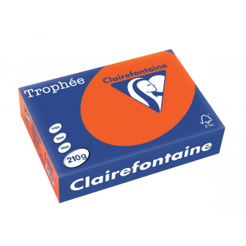 Clairefontaine Trophée Intens A4 kardinaalrood, 210 g, 250 vel