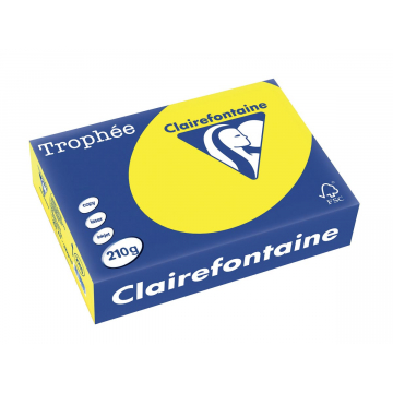 Clairefontaine Trophée Intens A4 zonnegeel, 210 g, 250 vel