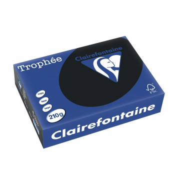 Clairefontaine Trophée Intens A4 zwart, 210 g, 250 vel