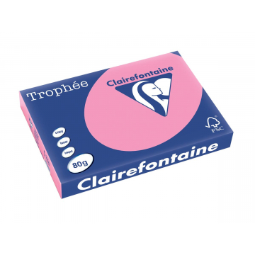 Clairefontaine Trophée Pastel A3 felroze, 80 g, 500 vel