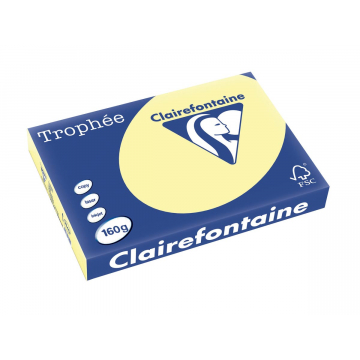 Clairefontaine Trophée Pastel A3 kanariegeel, 160 g, 250 vel