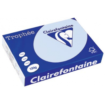 Clairefontaine Trophée Pastel A4 azuur, 120 g, 250 vel