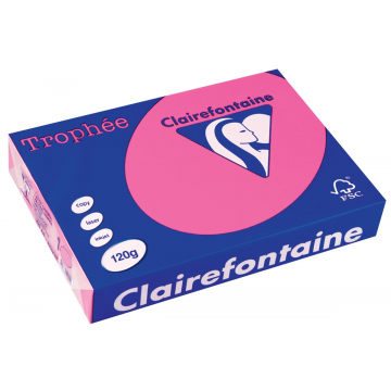 Clairefontaine Trophée Pastel A4 felroze, 120 g, 250 vel