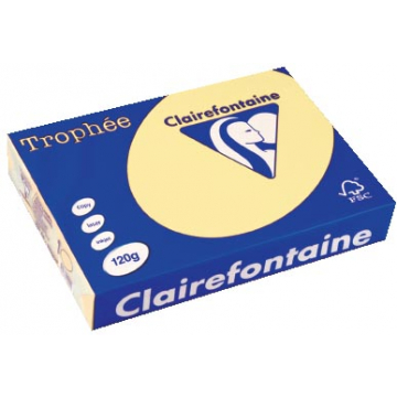 Clairefontaine Trophée Pastel A4 kanariegeel, 120 g, 250 vel