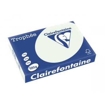 Clairefontaine Trophée Pastel A4 lichtgroen, 120 g, 250 vel