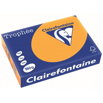 Clairefontaine Trophée Pastel A4 oranje, 160 g, 250 vel