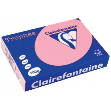 Clairefontaine Trophée Pastel A4 roze, 160 g, 250 vel