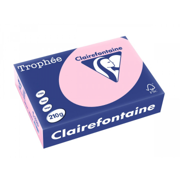 Clairefontaine Trophée Pastel A4 roze, 210 g, 250 vel