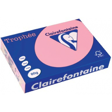 Clairefontaine Trophée Pastel A4 roze, 80 g, 500 vel