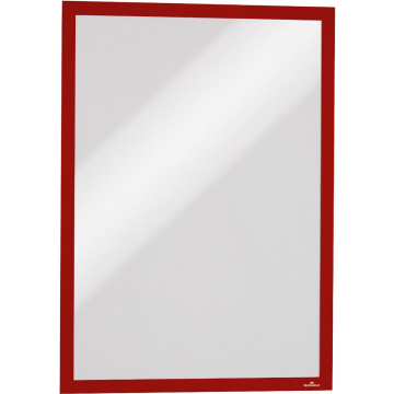 Durable Duraframe magnetisch kader, ft A4, rood, pak van 5 stuks